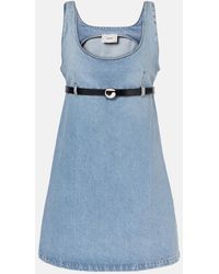 Coperni - Abito Corto Di Jeans Con Cintura - Lyst
