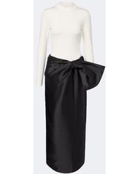 Jonathan Simkhai - Coralyne Bow-Detail Knitted Satin Gown - Lyst