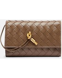 Bottega Veneta - Andiamo Intrecciato Leather Clutch - Lyst
