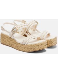 Roger Vivier - Summer Strass Espadrille Sandals - Lyst