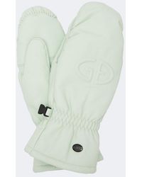 Goldbergh - Hilja Logo Leather Mittens - Lyst