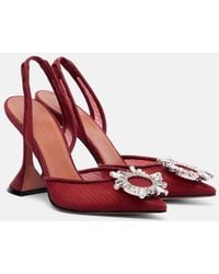 AMINA MUADDI - Begum 95 Mesh Slingback Pumps - Lyst