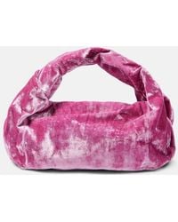 Dries Van Noten - Tote Twist Small Aus Samt - Lyst