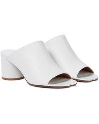 Maison Margiela Tabi Leather Sandals - White