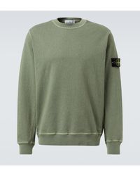 Stone Island - Sudadera En Jersey De Algodon Con Logo - Lyst