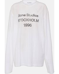 Acne Studios - Logo Oversized Cotton-Blend T-Shirt - Lyst