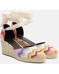 Missoni - Eva 60 Zigzag Lame Espadrille Wedges - Lyst