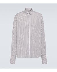 Dolce & Gabbana - Striped Cotton Poplin Shirt - Lyst