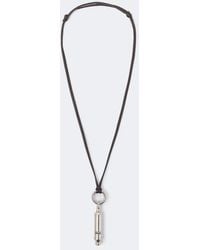 Lemaire - Acme Leather Pendant Necklace - Lyst