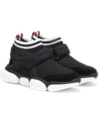Moncler Baktha Stretch-knit Sneakers - Black