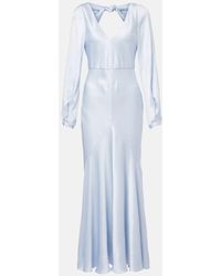Gabriela Hearst - Silk Satin Maxi Dress - Lyst
