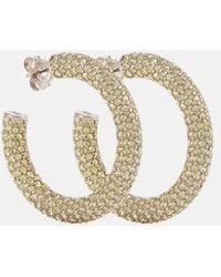 AMINA MUADDI - Cameron Medium Hoop Earrings - Lyst