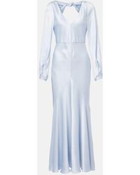 Gabriela Hearst - Silk Satin Maxi Dress - Lyst