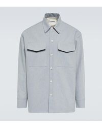 Jil Sander - Camisa de algodon con bolsillos - Lyst