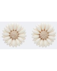 Carolina Herrera - Floral Embellished Earrings - Lyst