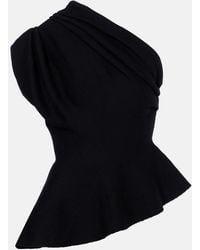 KHAITE - Aimee One-Shoulder Wool-Blend Top - Lyst