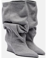 Balmain - Draped Ankle Boots - Lyst