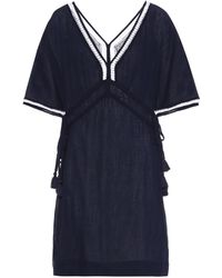 Heidi Klein Kaftan Carlisle Bay aus Baumwolle - Blau