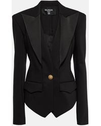 Balmain - Single-Breasted Blazer - Lyst