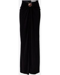 Christopher Esber - Embellished Gathered Jersey Maxi Skirt - Lyst
