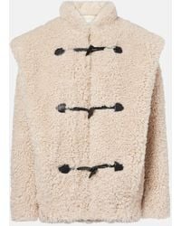 Isabel Marant - Mantel Avalia Aus Faux Fur - Lyst