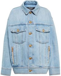 Balmain Jean and denim jackets for Women | Online Sale up to 40% off | Lyst