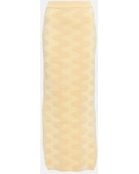 Nanushka - Bria Jacquard Cotton-blend Midi Skirt - Lyst