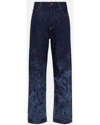 Alanui - Jungle Printed High-Rise Jeans - Lyst