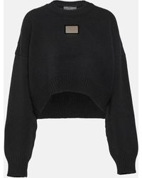 Dolce & Gabbana - Logo Wool And Cashmere Sweater - Lyst