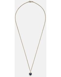 Anita Ko - 18Kt Pendant Necklace With Sapphire And Diamonds - Lyst