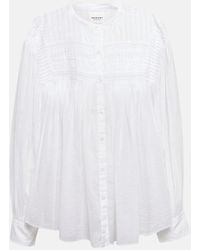 Isabel Marant - Plalia Organic Cotton Voile Blouse - Lyst