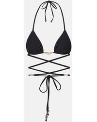 SAME - Embellished Bikini Top - Lyst