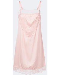 Simone Rocha - Lace-Trimmed Satin Slip Dress - Lyst