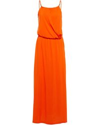 Heidi Klein Braid-trimmed Maxi Dress - Orange