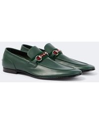 Gucci - Como Horsebit Leather Loafers - Lyst