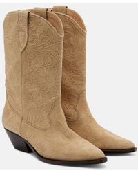 Isabel Marant - Duerto Suede Cowboy Boots - Lyst