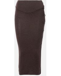 Vivienne Westwood - Pamela Knitted Wool Midi Skirt - Lyst