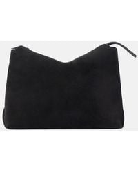 KHAITE - Lina Suede Crossbody Bag - Lyst