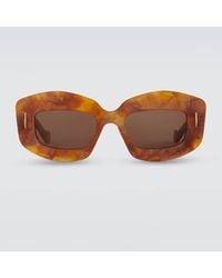 Loewe - Lunettes De Soleil Anagram Carrees - Lyst