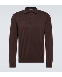 Canali - Cotton Pique Polo Shirt - Lyst