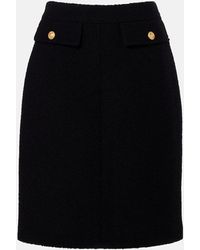 Chloé - Wool-Blend Boucle Midi Skirt - Lyst