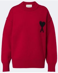 Ami Paris - Ami De Coeur Virgin Wool Sweater - Lyst