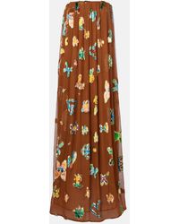ALÉMAIS - Silk-Blend Gown - Lyst