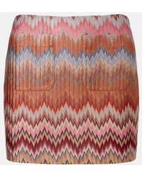 Missoni - Zigzag Lame Miniskirt - Lyst