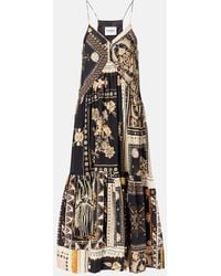 Isabel Marant - Sabbage Printed Cotton Midi Dress - Lyst