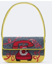 STAUD - Tommy Small Beaded Shoulder Bag - Lyst