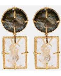 Saint Laurent - Clip-Ohrringe Cassandre - Lyst
