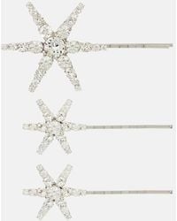 Jennifer Behr - Aurelia Set Of Embellished Barrettes - Lyst