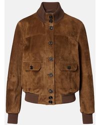 Tom Ford - Suede Bomber Jacket - Lyst