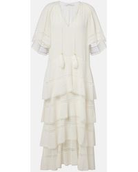 Dorothee Schumacher - Dreamful Cotton And Silk Midi Dress - Lyst